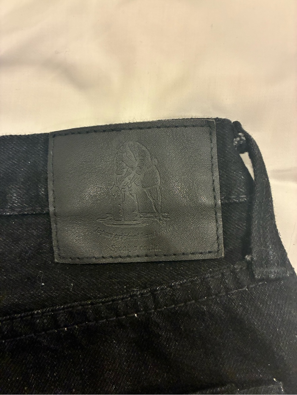 Pure Blue Japan xx 19 bk relaxed taper 14 oz double black